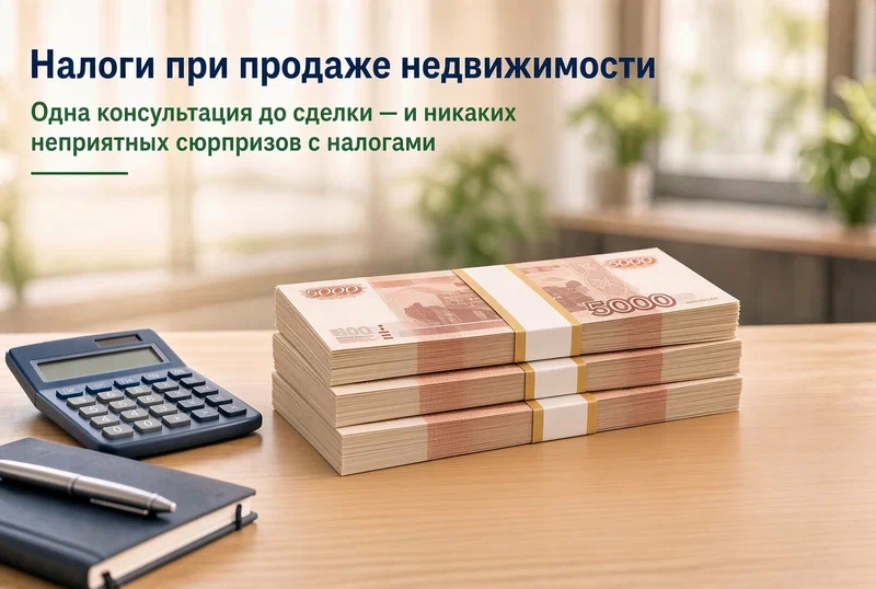 Расчёт налога при продаже недвижимости