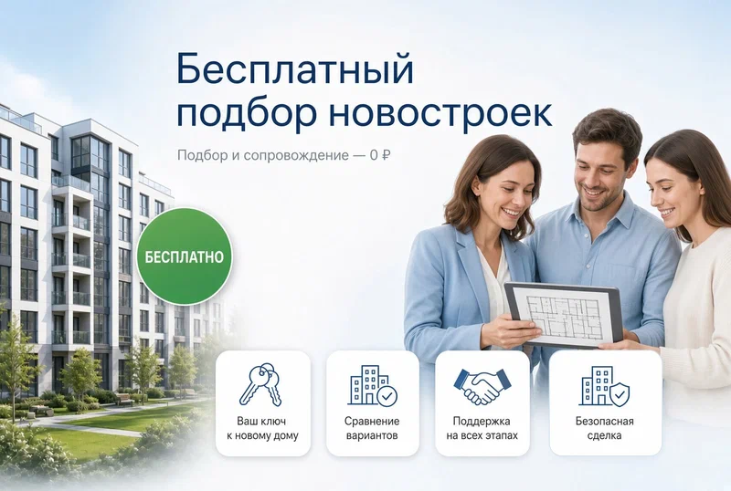 Бесплатный подбор новостроек